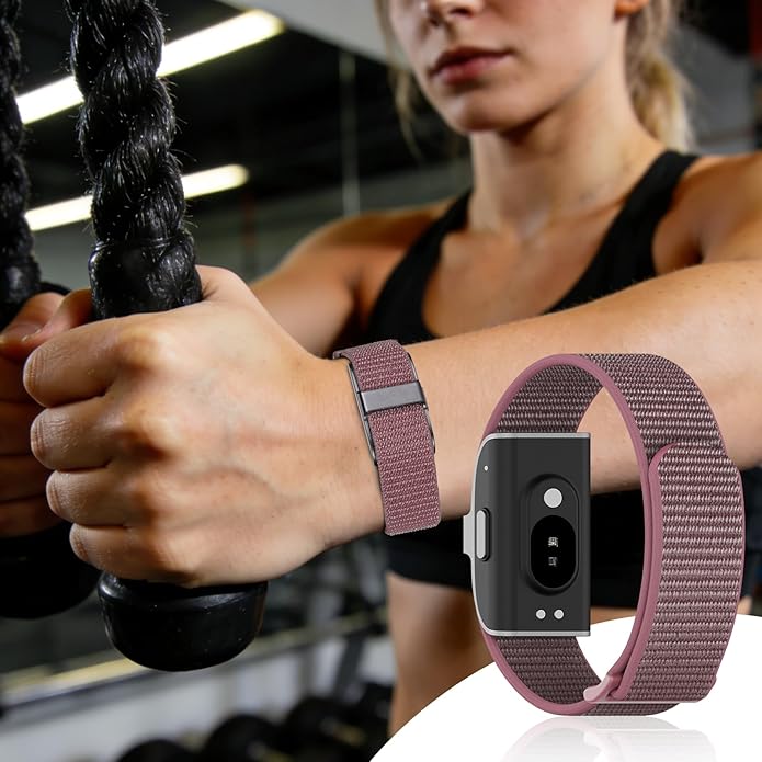 Nylon Loop Sport Replacement Strap Compatible with Hume Band,Adjustable Soft Bands for Women Men,Breathable Wristband for Fitness Tracker