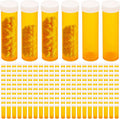 SenseYo 100 Pack 2.5 Dram Small Empty Medicine Pill Bottles Cases Containers Organizers with Caps for Prescription Medication