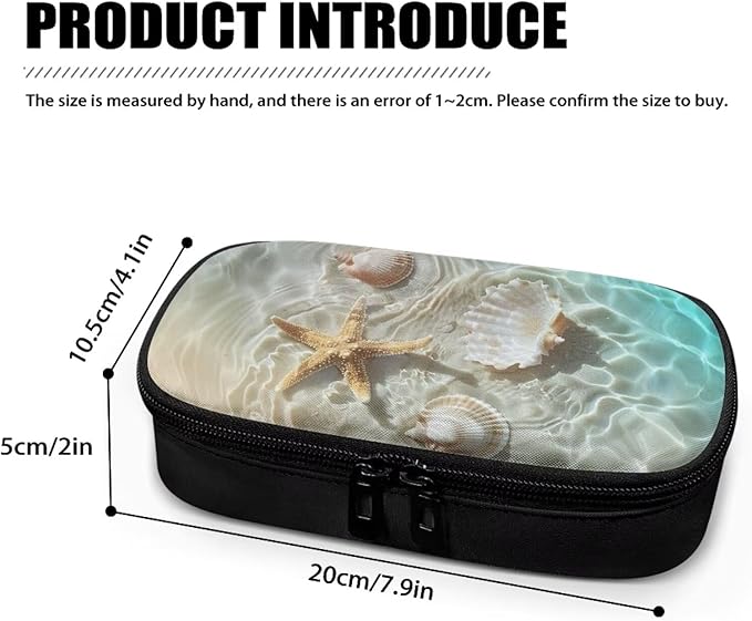 Sand Beach Starfish Insulin Cooler Travel Bag Diabetic Medications Organizer Case with Handle Portable Insulin Pen Storage Bag for Glucose Meters, Test Strips, Lancets, Syringe, Needles