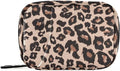 Pill Organizer Box Case Weekly Travel Pill Container Cute Pill Holder 7Day Vitamin Organizer Pill Dispenser Sorter Planner Storage Small Compact Leopard Print Brown08