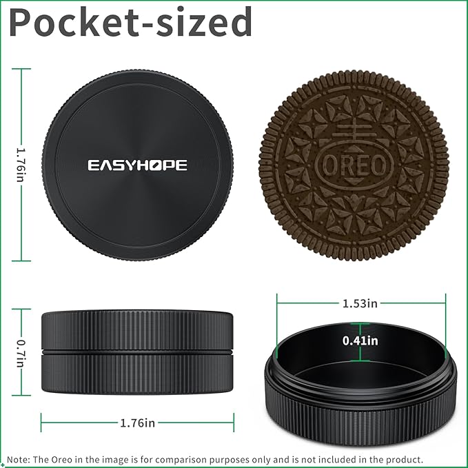 Small Pill Box & Earplug Case, (2 Pack) Metal Aluminum Alloy Waterproof Mini Travel Medicine Organizer - Portable Container, Hold Jewelry Vitamins, Fish Oil - Compatible with, Loop, Vibes, Eargasm