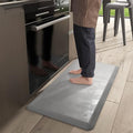 Color&Geometry Anti Fatigue Floor Comfort Mat 3/4 Inch Thick 24"x70" Perfect for Standing Desks, Kitchen Sink, Stove, Dishwasher, Countertop, Office or Garage, Light Grey