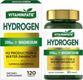 Hydrogen Water Tablets with Magnesium & Electrolytes, 120 Tablets | H2 Molecular Hydrogen Supplement to Support Energy, Brain Health, Metabolism & Healthy Aging