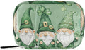 Travel Pill Case Gnomes with Shamrock Flowers Weekly Small Pill Box 7 Day Pill Box Pill Organizer Bag