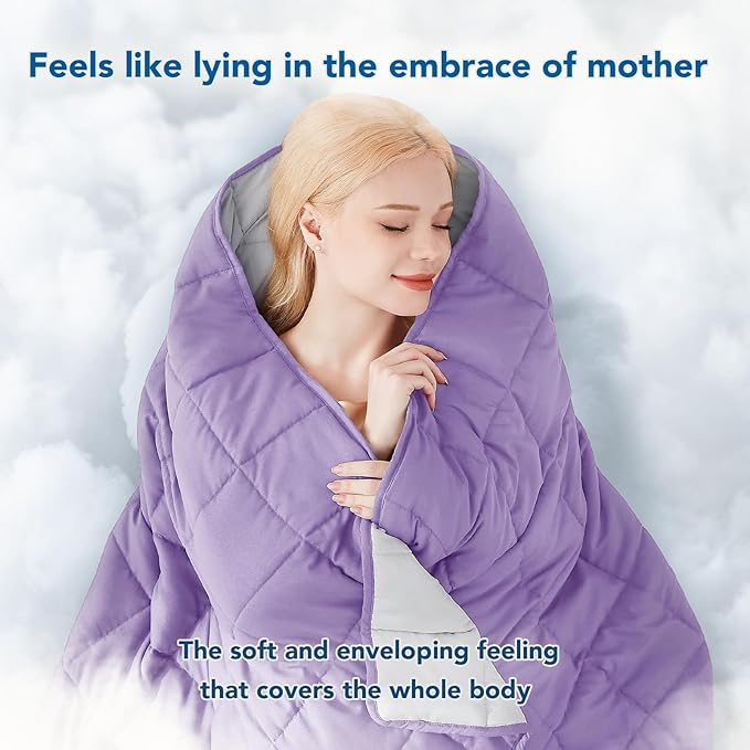 Topcee Weighted Blanket for Adults (15lbs 48"x72"), Minky Dots Heavy Blanket for Woman, Man Sleeping, Soft, Cozy and Cooling Weighted Throw Blankets, Machine Washable, Grey