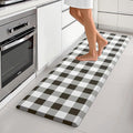 MAYHMYO Anti Fatigue Kitchen Rug Kitchen Floor Mat Cushioned Buffalo Plaid Kitchen Rugs and Mats Non Skid Waterproof Kitchen Mats for Floor Laundry Office Sink