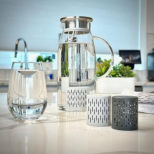 GOFILTR Jumbo Alkaline Water Infuser - 9.5 pH + Electrolytes For Any Large Water Bottles/Pitchers, 300 Gallon / 3 Months, Ionized Mineral Alkaline Water Infuser (1 Pack)