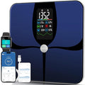 Lepulse Smart Weight Scale with BMI Body Fat Muscle Mass, 4.68" Large Display with Trend, High Accurate 22 Composition Scale with Heart Rate, Bathroom Scale with App, Black