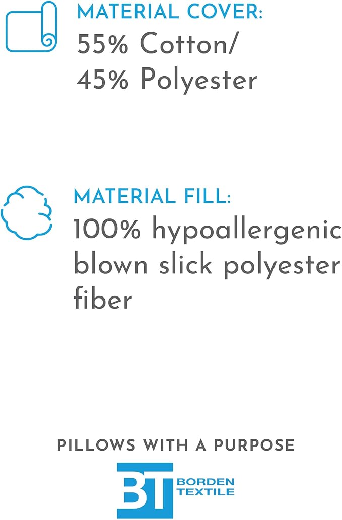 CPAP Pillow by Pillows with a Purpose - Jumbo Size - Unique Design with Contoured Cut-Outs - Hypoallergenic with Cover Included