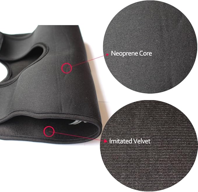 Creatrill Reusable Hot Cold Therapy Ice Bag Pack (9") Neoprene Core Wrap with Elastic Strap, Portable Moist Heating Brace First aid Ice Compression Sleeves Pain Relief Pad