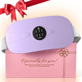 Portable Cordless Heating Pad, Heating Pad, Electric Waist Belt Device, 3-Speed Vibration &3-Speed Heat Levels, Portable Electric Fast Heating Belly Wrap Belt for Women and Girl (Light Purple)