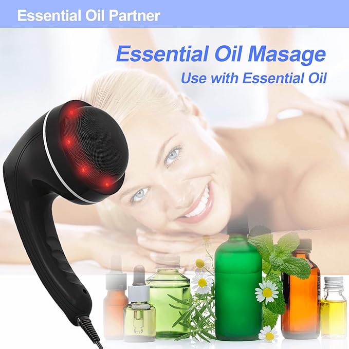 Cellulite Massager with 8 Interchangeable Heads, Body Sculpting Machine for Lymphatic Drainage and Vibrating Fat Cellulite Remover, Portable and Easy to Use for Men and Women at Home
