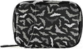 Pill Box Halloween Bats 7 Day Pill Case Travel Pill Organizer Bag with Zipper Portable Weekly Vitamin Medicine Supplement Holder Pouch Bag