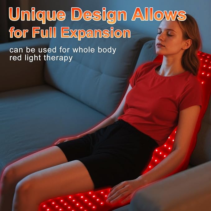Red Light Therapy for Feet,4 Modes for Legs Ankle,Infrared Light Therapy Consisting of 420 Dual Wavelength LED,Adjustable Power and Time Controller