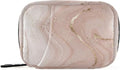 Rose Gold Glitter Marble Pill Case, Weekly Portable Pill Bag Container 7 Days Pill Box Organizer Vitamin Supplement Holder with Zipper for Travel Family Business