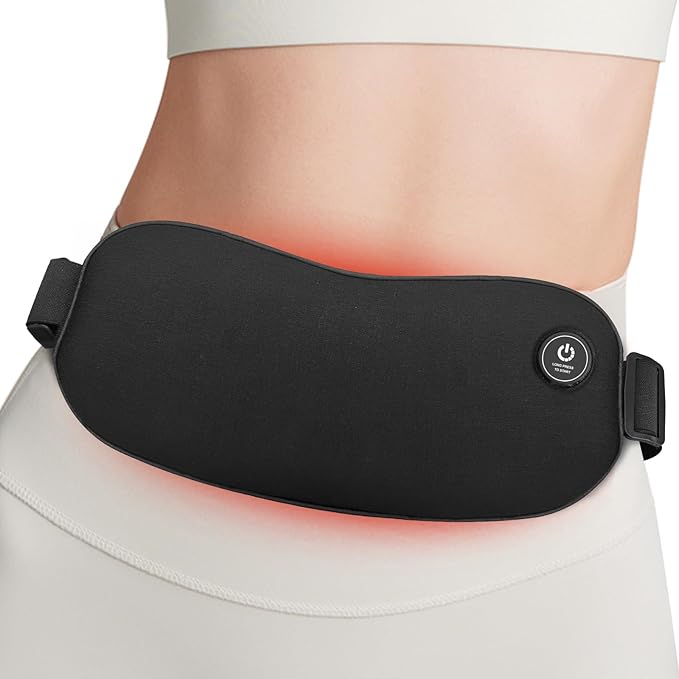 Portable Heating Pad Cordless Period Heating Pad for Cramps Menstrual Heat pad Electric Rechargeable Battery Included 5000mAh for Long Time Use Heat Control
