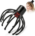 Electric Scalp Massager, Head Massager with 3 Modes, Deep Stress Relax, 360° Rotation Head Massager Scalp, Rechargeable Cordless Portable Automatic Head Scratcher, Home & Travel