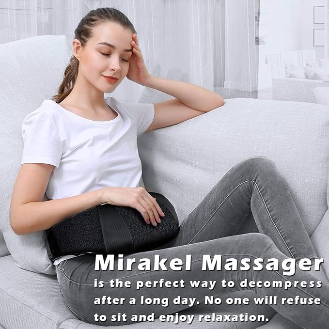 Mothers Day Gifts for Mom Wife Women, Fathers Day Dad Husband Men Gifts, Shiatsu Neck Back and Shoulder Massager with Heat for Pain Relief Deep Tissue, Birthdays, Valentine’s Day, Christmas gift
