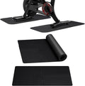 2 Pack Double Non-Slip Workout Mat for Ellipse Leg Exerciser, 23.6" × 11.8" 0.2" Thick Ellipse Machine Mat, Exercise Mats for Under Desk Ellipticals