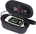 FBLFOBELI Hard Fingertip Pulse Oximeter Case, for Innovo Deluxe iP900AP/Zacurate Pro Series 500DL 500BL, for Small Children Blood Oxygen Monitor, 4.3x2.2x2.4 Inches, Case Only (Black)