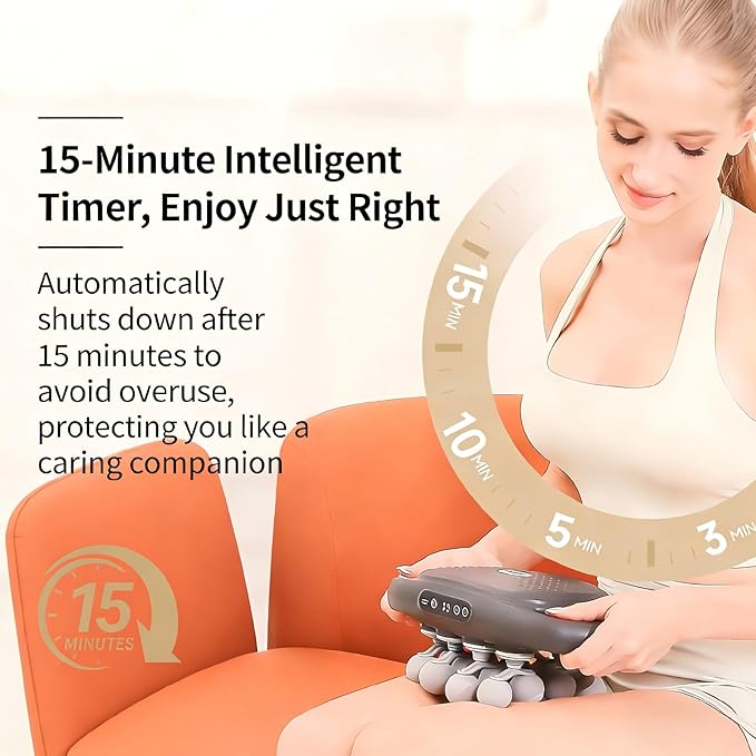 shupti 16 Head Massage Gun Deep Tissue, 9 Speed Adjustable Percussion Massager for Muscle Tension Relaxation - Quiet Portable Electric Massager for Back, Neck, and Shoulder