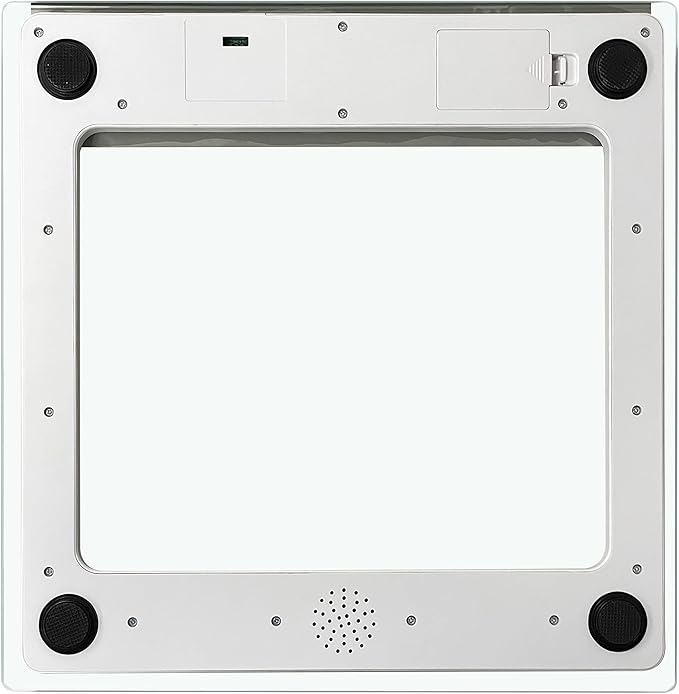 Taylor Precision Products Digital Bathroom Talking Scale, 5 Languages, Scales Body Weight, White Scale Clear Glass Stainless Steel Accents, 440 LB Capacity, Clear Stainless Steel Accents (5294756)
