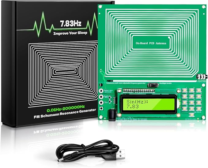 Adjustable Schumann Resonance Generator (0.01Hz-200KHz) I Frequency Generator for Meditation. Frequency Experiments. USB Powered
