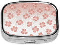 Cheetah Skin Wild Animal Pink Rose Gold Leopard Print Pill Box Moisture Proof Pill Case Travel Pill Organizer for Pocket Purse, Daily Portable Medicine Box