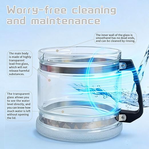 1 Gallon/ 4l Glass Water Bottle Carafe for Distiller,Replacement Distilled Water Jug Compatible with Counter Top Water Distiller Filter