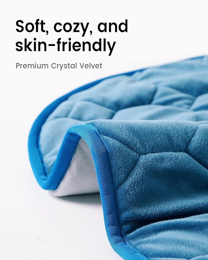 immtree Weighted Heating Pad for Deeper Pain Relief, 5lbs XXXL Size(29x24) with Fast Heat Technology, Heated Blankets, Relief for Back Shoulder and Knee, for Women Adults, Blue