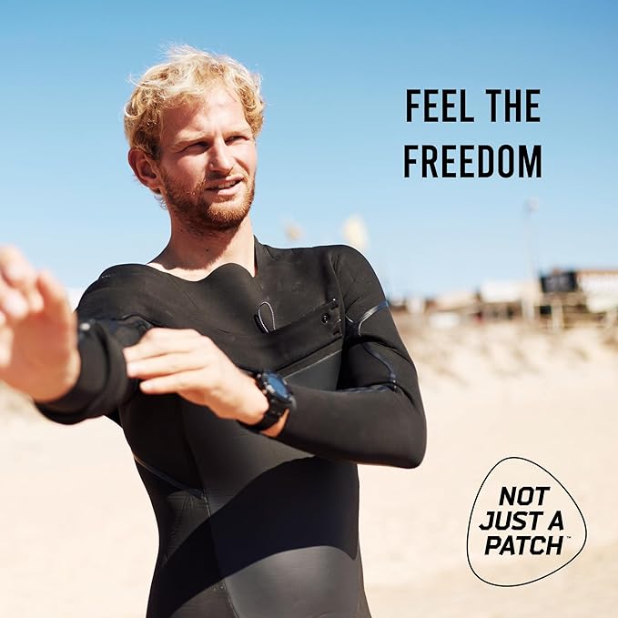 Not Just A Patch Air Libre 3 Plus Sensor Covers (20 Pack) - Thin, Strong and Light Adhesive Patches with Ultra-Hold 15+ Day Adhesion, Durable Freestyle Libre 3 Sensor Covers - Brown