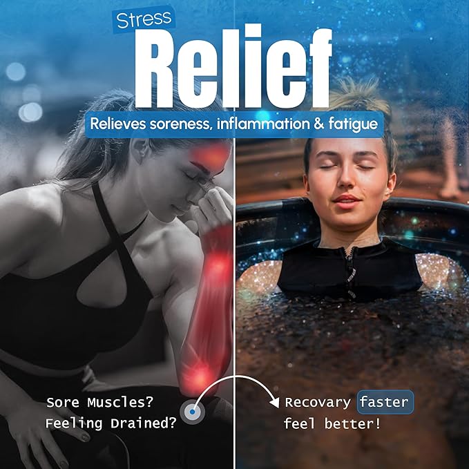 IcyPlunge Cold Plunge Tub - 140+ Gallon Ice Plunge for Athletes & Adults, Recovery & Inflammation Relief, Ice Bath Tub with Water & Filter Treatments, XXL Oval Size