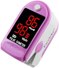 ® FL400P Pulse Oximeter with Carrying Case, Batteries, Neck/Wrist Cord - Pink
