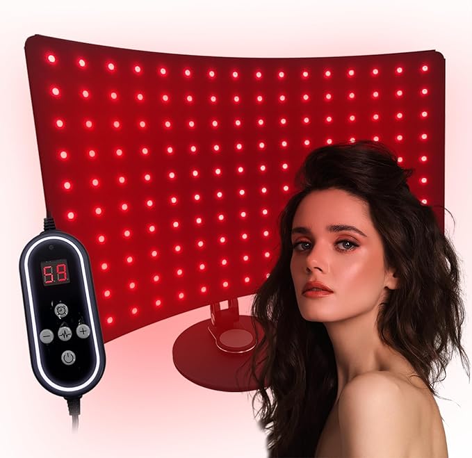 Red Light Therapy for Body, Infrared Light Therapy Lamp with Stand Portable 660nm 850nm Red Light Therapy for Face Body Back Home Heating Red Light Therapy for Women Men
