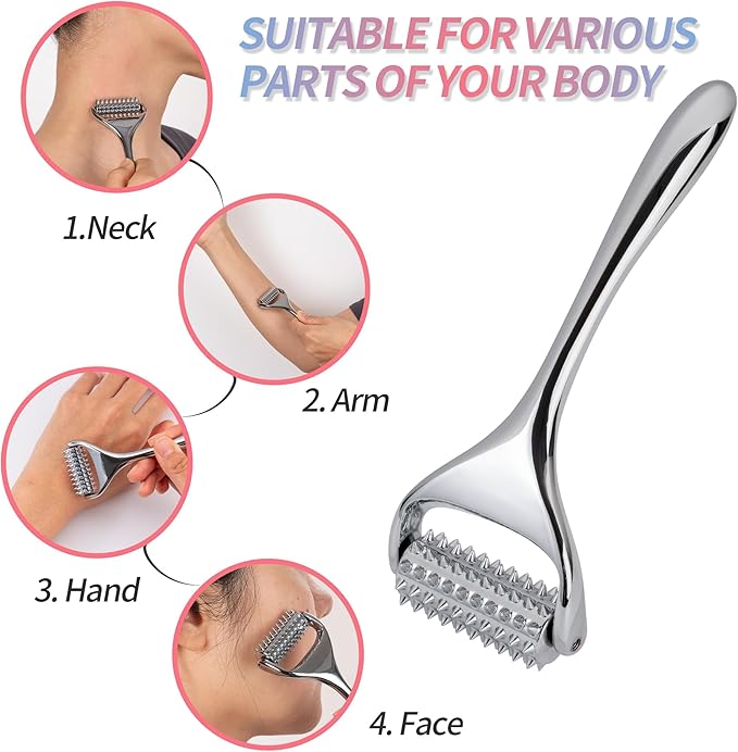 SOOTHESOUL Acupuncture Massage Roller, Valentine‘s Day Gift 2026, Trigger Points Massage Tool, Pain Relief and Stress Relaxing Massager for Muscle,Scalp, Hand,Neck, Arm, Foot, Face