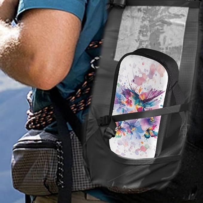 Hummingbird Butterfly Insulin Cooler Travel Case Diabetic Medicine Carrying Bag Large Storage Insulated Organizer Medication Cooler Bag for Insulin Pens and Diabetes