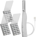 SPA SCIENCES - SIMA Patented Dermaplane Razor for Women Face – Painless 2-in-1 Facial Exfoliation & Peach Fuzz Hair Removal – Anti-Aging – 3 Speeds – Rechargeable – 19 Weeks Treatment