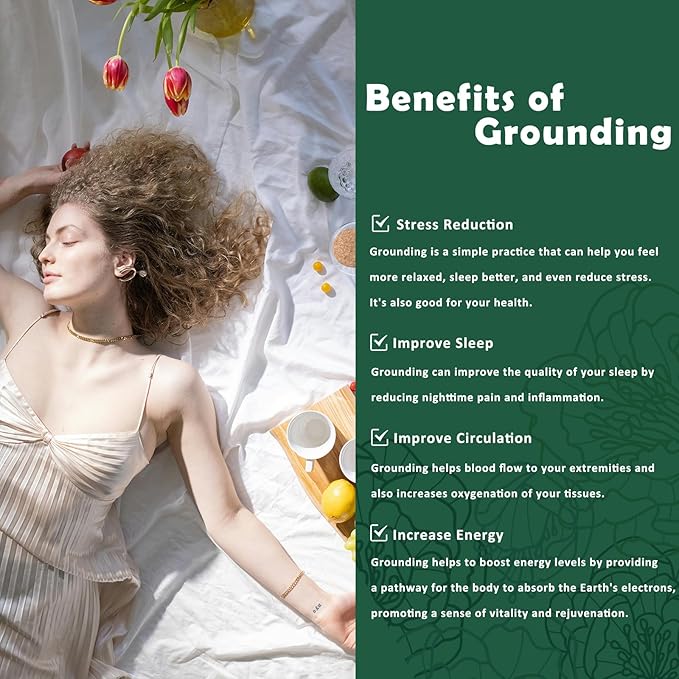 Grounding Sheets King Size Fitted Sheet,Cotton Silver-Infused Grounded Sheet Earth Connected Bedding (76"x80"x14",King,Beige)