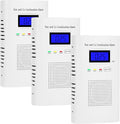 3 Pakcs Combination Gas & Carbon Monoxide Detector, Plug in Carbon Monoxide Alarm & Natural Gas Detector,Propane,Methane,with Backup 9V Battery Feature, Digital Display, for Home, Apartment, RV