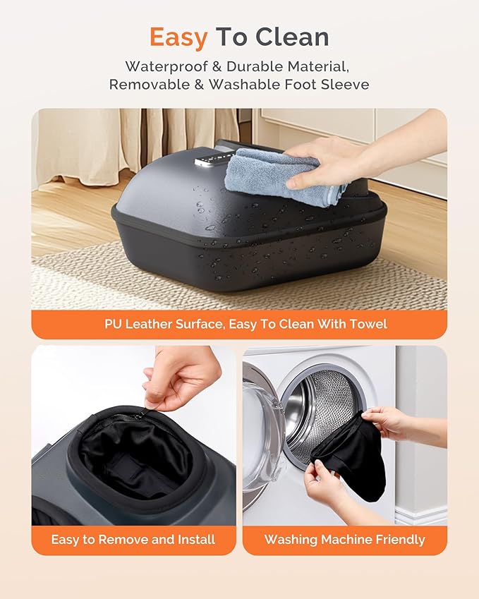 AIRSEE Shiatsu Feet Massager for Neuropathy & Pain Relief, Powerful Muscle Relaxation with Heat, Air Compression & Vibration & Rolling, Deep Kneading for Plantar Fasciitis, Size 12, Ideal Gift