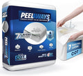 Peelaways Incontinence Bed Sheets–Disposable Waterproof Bed Sheets for Incontinence & Bedwetting | 7-Layer Peel-Away Fitted Sheets for Caregivers & Elderly Care|Soft, BRE