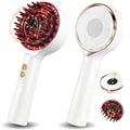 3 in 1 Scalp Massager Hair - 360° Hair Oil Applicator Electric Scalp Massager IPX7 Waterproof for Home & Travel (White)