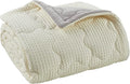 ZZZhen Weighted Blanket - High Breathability - 48''72'' 15LB - Premium Heavy Blankets - Calm Sleeping for Adult and Kids, Durable Quilts Waffle White, 48''72'' - 15LB