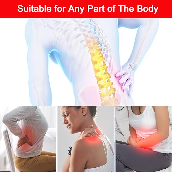Red Light Therapy Belt Infrared Light Therapy Pad with Portable Battery, 660nm 850nm Full Body Red Light Mat Therapy for Back Knee Feet Shoulder Neck Waist Hands Legs Hips