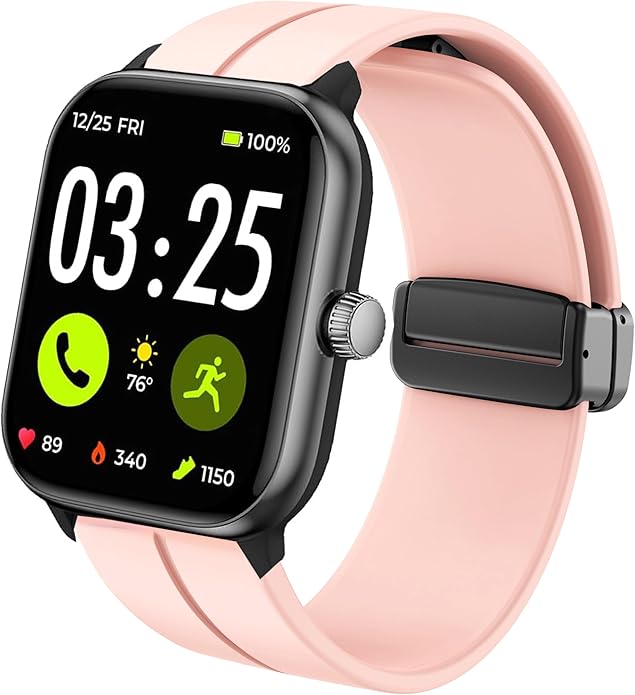 Lamshaw Compatible with Spade & Co Health Smartwatch 4 bands, Soft Silicone Sport Wristband Replacement Straps Compatible with Spade & Co Health Smartwatch 4 1.85 Inches