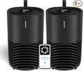 PuroAir 130i HEPA Air Purifiers for Home Pets - Covers Up To 600 Sq Ft - Filters Up To 99.9% of Pollutants, Smoke, Pollen, Dust - Quiet HEPA Air Filter - Air Purifiers for Bedroom (2 Pack)