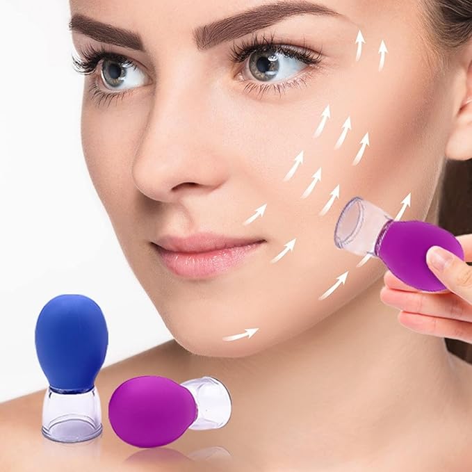 Facial Cupping | Nipple Corrector | Silicone Suction Massager for Facial Lifting, Rejuvenation and Postnatal Nipple Adjustment | Painless, Non-Invasive Beauty and Nursing Tools. 4PCS Pack