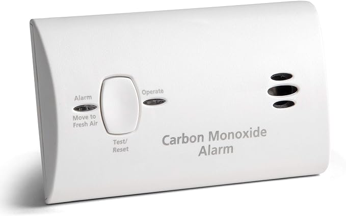 Kidde Carbon Monoxide Detector, AA Battery Powered, Portable for Travel or Home, 85 dB Alarm, LED Status Indicators, 3rd Edition