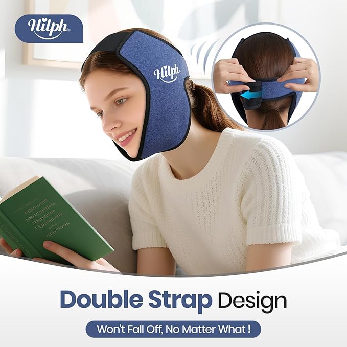 Hilph 3D Wisdom Teeth Ice Pack Wrap, 1 Hours Long-Lasting Ice Pack for Jaw, Cheek & TMJ with Ice Grid Gel Design, Flexible Gel Face Ice Wrap for Pain Relief After Oral Surgery, Wisdom Teeth Removal