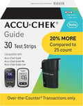 Accu-Chek Guide Glucose Test Strips for Diabetic Blood Sugar Testing (Pack of 30)